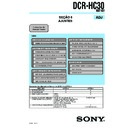 Sony DCR-HC30 (serv.man3) Service Manual