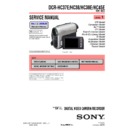 Sony DCR-HC37E, DCR-HC38, DCR-HC38E, DCR-HC45E (serv.man3) Service Manual