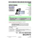 Sony DCR-HC39E, DCR-HC41, DCR-HC42, DCR-HC42E, DCR-HC43, DCR-HC43E Service Manual