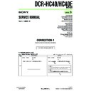 Sony DCR-HC40, DCR-HC40E (serv.man14) Service Manual