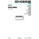 Sony DCR-HC40, DCR-HC40E (serv.man6) Service Manual