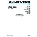 Sony DCR-HC47E, DCR-HC48, DCR-HC48E (serv.man9) Service Manual