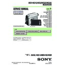 Sony DCR-HC51E, DCR-HC52, DCR-HC52E, DCR-HC53E, DCR-HC54, DCR-HC54E Service Manual