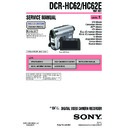 Sony DCR-HC62, DCR-HC62E (serv.man3) Service Manual