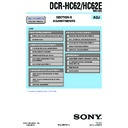 dcr-hc62, dcr-hc62e (serv.man4) service manual