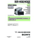 dcr-hc62, dcr-hc62e service manual