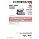 Sony DCR-HC94E, DCR-HC96, DCR-HC96E (serv.man3) Service Manual