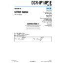 dcr-ip1, dcr-ip1e (serv.man5) service manual