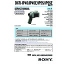 Sony DCR-IP45, DCR-IP45E, DCR-IP55, DCR-IP55E (serv.man2) Service Manual