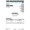 Sony DCR-IP45, DCR-IP45E, DCR-IP55, DCR-IP55E (serv.man5) Service Manual