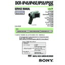 Sony DCR-IP45, DCR-IP45E, DCR-IP55, DCR-IP55E Service Manual