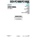 Sony DCR-PC1000, DCR-PC1000E (serv.man12) Service Manual