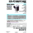 Sony DCR-PC1000, DCR-PC1000E (serv.man2) Service Manual