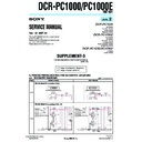 Sony DCR-PC1000, DCR-PC1000E (serv.man8) Service Manual