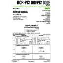 Sony DCR-PC1000, DCR-PC1000E (serv.man9) Service Manual