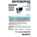 Sony DCR-PC106E, DCR-PC107E (serv.man2) Service Manual