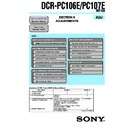 Sony DCR-PC106E, DCR-PC107E (serv.man4) Service Manual