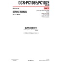 Sony DCR-PC106E, DCR-PC107E (serv.man5) Service Manual
