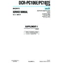 Sony DCR-PC106E, DCR-PC107E (serv.man6) Service Manual