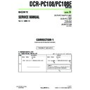 Sony DCR-PC108, DCR-PC108E (serv.man10) Service Manual