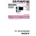 Sony DCR-PC108, DCR-PC108E (serv.man3) Service Manual