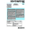 Sony DCR-PC108, DCR-PC108E (serv.man4) Service Manual