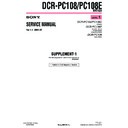 Sony DCR-PC108, DCR-PC108E (serv.man5) Service Manual