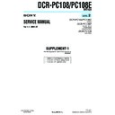 Sony DCR-PC108, DCR-PC108E (serv.man6) Service Manual
