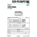 dcr-pc108, dcr-pc108e (serv.man7) service manual