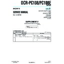Sony DCR-PC108, DCR-PC108E (serv.man8) Service Manual