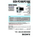 Sony DCR-PC109, DCR-PC109E (serv.man2) Service Manual