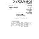 Sony DCR-PC2E, DCR-PC3, DCR-PC3E (serv.man2) Service Manual
