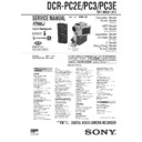 Sony DCR-PC2E, DCR-PC3, DCR-PC3E Service Manual