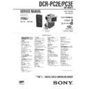 Sony DCR-PC2E, DCR-PC3E Service Manual