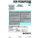 Sony DCR-PC330, DCR-PC330E (serv.man4) Service Manual