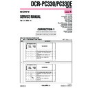 Sony DCR-PC330, DCR-PC330E (serv.man5) Service Manual