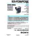Sony DCR-PC350, DCR-PC350E (serv.man2) Service Manual