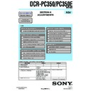 Sony DCR-PC350, DCR-PC350E (serv.man4) Service Manual