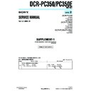 dcr-pc350, dcr-pc350e (serv.man5) service manual