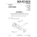 dcr-pc7, dcr-pc7e (serv.man2) service manual