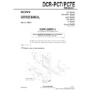 dcr-pc7, dcr-pc7e (serv.man4) service manual
