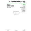 Sony DCR-SR100, DCR-SR100E, DCR-SR90E (serv.man10) Service Manual