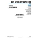 Sony DCR-SR100, DCR-SR100E, DCR-SR90E (serv.man9) Service Manual