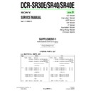 Sony DCR-SR30E, DCR-SR40, DCR-SR40E (serv.man6) Service Manual