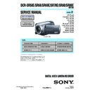 Sony DCR-SR50E, DCR-SR60, DCR-SR60E, DCR-SR70E, DCR-SR80, DCR-SR80E (serv.man2) Service Manual