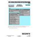 Sony DCR-SR50E, DCR-SR60, DCR-SR60E, DCR-SR70E, DCR-SR80, DCR-SR80E (serv.man4) Service Manual