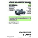 Sony DCR-SR50E, DCR-SR60, DCR-SR60E, DCR-SR70E, DCR-SR80, DCR-SR80E Service Manual