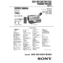 Sony DCR-TR8000E, DCR-TR8100E, DCR-TRV120E, DCR-TRV125E (serv.man2) Service Manual