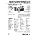 Sony DCR-TRV10, DCR-TRV10E, DCR-TRV8, DCR-TRV8E Service Manual