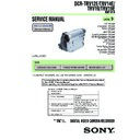 Sony DCR-TRV12E, DCR-TRV14E, DCR-TRV19, DCR-TRV19E Service Manual